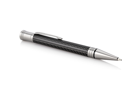 Ручка шариковая Parker Duofold Prestige, K307 Black Chevron RT (1945414)
