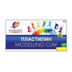 
          Пластилин Луч, 6 цветов, "Классика", 120 гр., со стеком, картонная упаковка