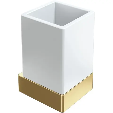 Boheme 10724-MG Стакан настенный Qubic Matt Gold