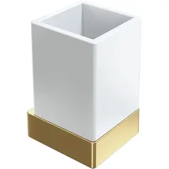 Boheme 10724-MG Стакан настенный Qubic Matt Gold фото