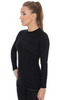 Термобелье женское Brubeck Active Wool терморубашка черная - 10
