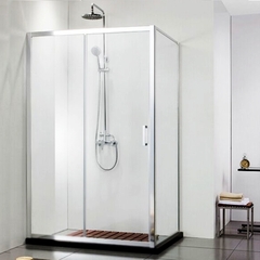Aquanet Alfa 168418 Душевое ограждение 140x80, цвет: хром фото