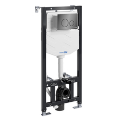 WasserKRAFT Aller 10TLT.010.ME.PB02 Инсталляция для унитаза с клавишей, цвет: чёрный фото