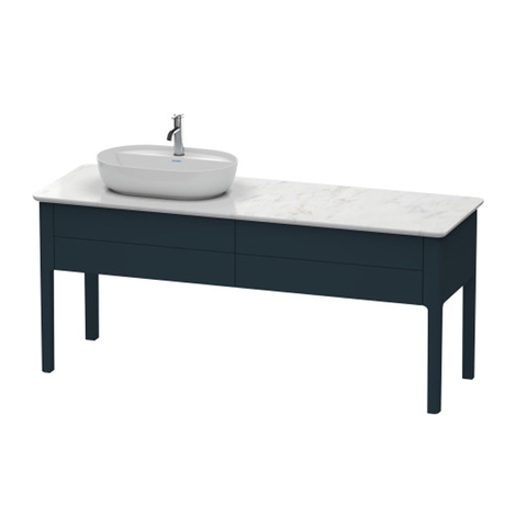 Duravit Luv LU9563L9898 База напольная, 743x1788x570, 2 выдв.ящика, раковина слева, цвет темно-синий шелковисто-матовый