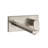 Gessi Emporio Via manzoni 44895#149 Bнешняя часть для настенного смесителя с длинным изливом, без донного клапана, цвет: Finox Brushed Nickel