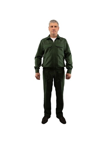 Костюм офисный олива длинный рукав (ткань вискоза,п/э)
