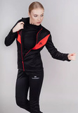 Теплая лыжная куртка Nordski Base 2021 Black-Red женская