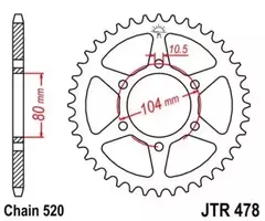 ER-6 Звезда мотоциклетная JTR478.46