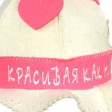 Шапка женская для бани Красивая как ни крути - 2