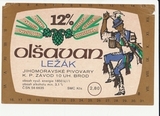 K15286 ЧССР Чехословакия Пивная этикетка OLSAVAN LEZAK K15286 ЧССР Чехословакия Пивная этикетка OLSAVAN LEZAK