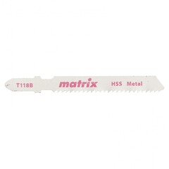Полотна для электро-лобзика по металлу, 3 шт, T118B, 50 x 2 мм, HSS Matrix, 78229