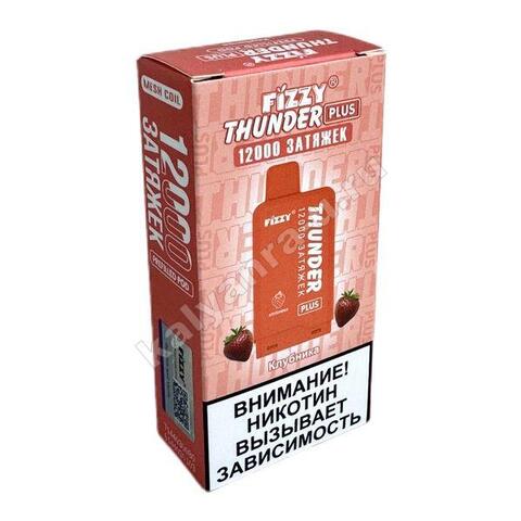Картридж Fizzy Thunder Plus 12000 затяжек - Клубника