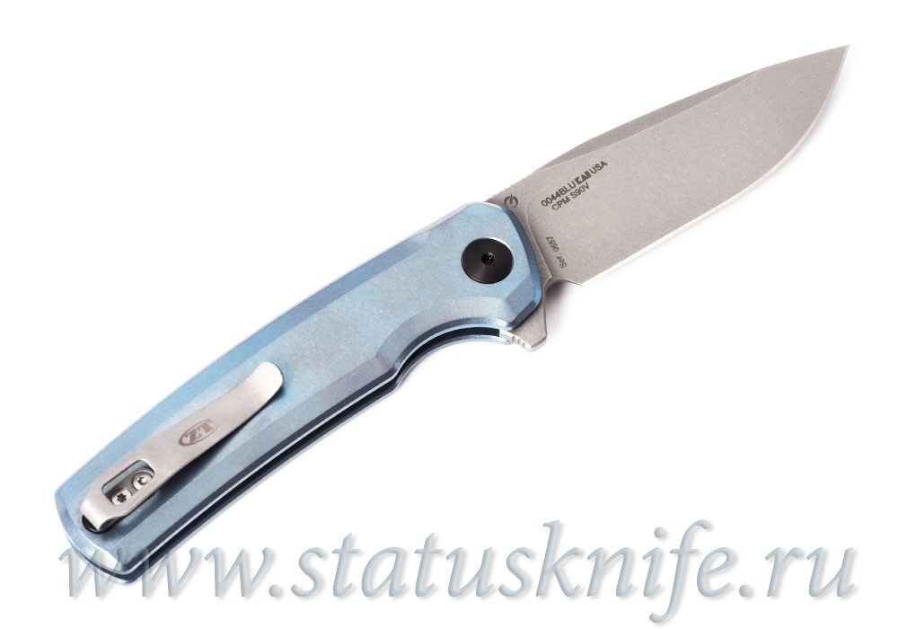 Нож Zero Tolerance 0044BLU S90V Button Lock Flipper