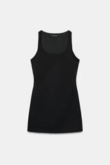 ZARA КОРОТКОЕ ПЛАТЬЕ С ВЫРЕЗОМ НА СПИНЕ, ЧЕРНЫЙ