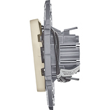 Переключатель одноклавишный с подсветкой/индикацией - Legrand Inspiria - 10АХ 250В безвинтовые зажимы - слоновая кость — фото 5