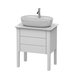 Duravit Luv LU956503636 База напольная, 743x688x450,1 выдв.ящик,1 выдв.ящик, цвет белый шелковисто-матовый фото