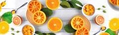 Фартук кух 60х80см 200гр 100%хл Апельсины