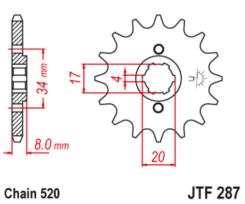 Звезда ведущая JTF287 13