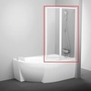 Ravak 76P7010041 шторка для ванны VSK2 ROSA 140 P Раин