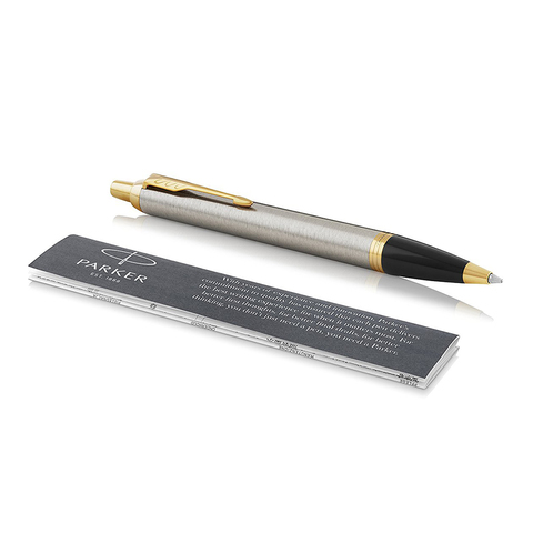 Ручка шариковая Parker IM Core, Brushed Metal GT (1931670)