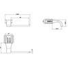 Gessi Mimi 33255#149 Держатель для туалетной бумаги вертикальный/горизонтальный, цвет: Finox