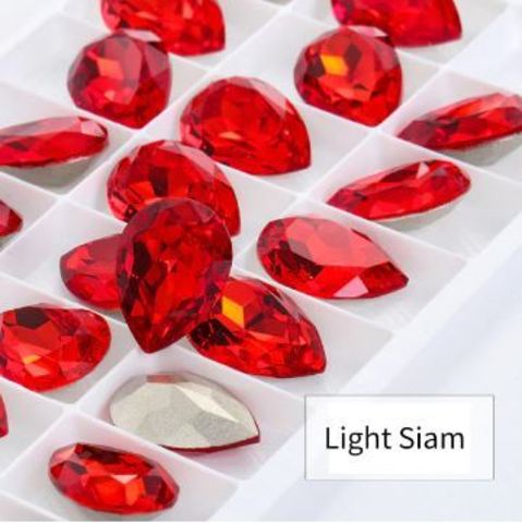 Кристалл премиум, цвет Light Siam, размер 10х14 мм