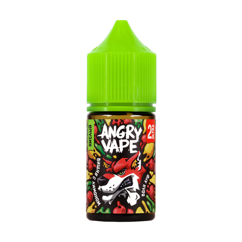 Жидкость Angry Vape Salt 2% ULTRA 30 ml - Волк АУФ (вишня с лимоном)