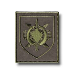 Нарукавный знак 25-й Радиотехнический Полк ( в/ч 86655 ) Полевой / Олива