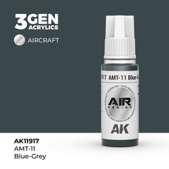 Акриловая краска AK Interactive AMT-11 Blue-Grey 3GEN AIR, 18мл