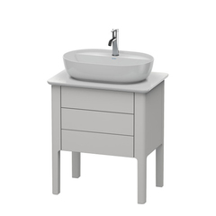 Duravit Luv LU956503939 База напольная, 743x688x450,1 выдв.ящик,1 выдв.ящик, цвет скандинавско белый шелковисто-матовый фото