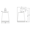 Gessi Cono 45437#299 Дозатор для жидкого мыла настольный, цвет: Black XL