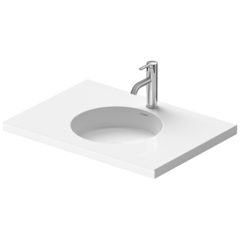 Duravit Cape Cod 2339700000 Раковина накладная 700х500мм без перелива, с 1 отв под смес, цвет: белый фото