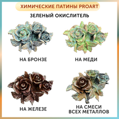 Набор для химического патинирования, Металл Бронза и Зеленый окислитель