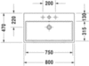 Duravit Vero Air 2350800060 Раковина мебельная