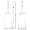 Gessi Cono 45443#031 Ершик напольный , цвет: хром