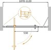 Cezares MOLVENO-BA-11-80+20-C-CR-IV Дверь душевая в нишу, цвет: хром