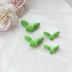 Пружина-стоппер 22 мм (Bead Stopper), цвет зелёный, 2 штуки, И015