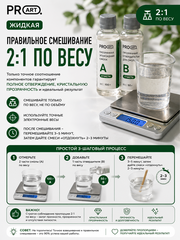 Смола эпоксидная Жидкая, ProArt, комплект