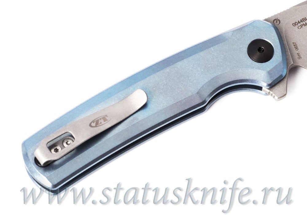 Нож Zero Tolerance 0044BLU S90V Button Lock Flipper