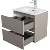 BelBagno KRAFT 39-500/390-2C-SO-СO База под раковину подвесная с фрезерованными ручками по всей длине фасада с 2 выкатн. ящ.,Бежевый Мат.,500x395x500