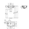 Ideal Standard Calla E223301 Раковина 45 см с 1-м отверстием под смеситель слева, с отверстием перелива