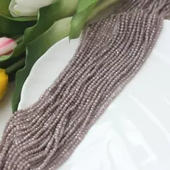 Цирконий кубический (фианит) граненый, цвет капучино, 3 мм нить, К203