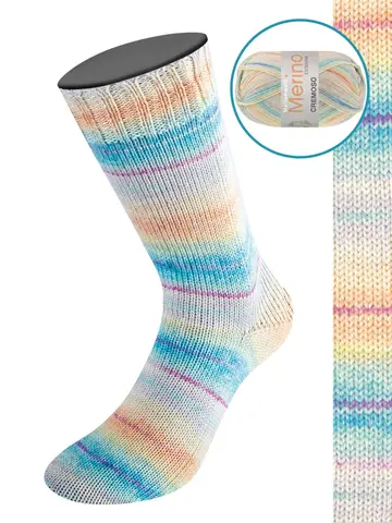 Пряжа Lana Grossa Meilenweit 100 Merino Extrafine Cremoso 4121
