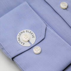 Сорочка Seidensticker Slim Fit 01.675665-10 голубая, удлиненный рукав
