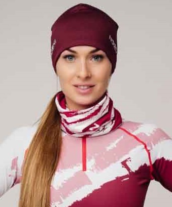 Nordski Stripe многофункциональный баф бордо - 2