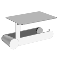 Gessi Cono 45449#031 Держатель т/б настенный с крышкой , цвет: хром фото