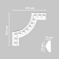 Угол Decomaster 98520-2 260х260х18мм