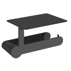 Gessi Cono 45449#299 Держатель т/б настенный с крышкой , цвет: Black XL фото