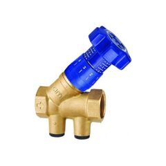 Клапан балансировочный латунный DN 25 PN 25 муфтовый наклонный Kvs   8,92 м3/ч MVI BL.220.06