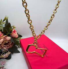 84527 - Колье KEYHOLE - ЗАМОЧНАЯ СКВАЖИНА с подвеской в стилистике Schiaparelli